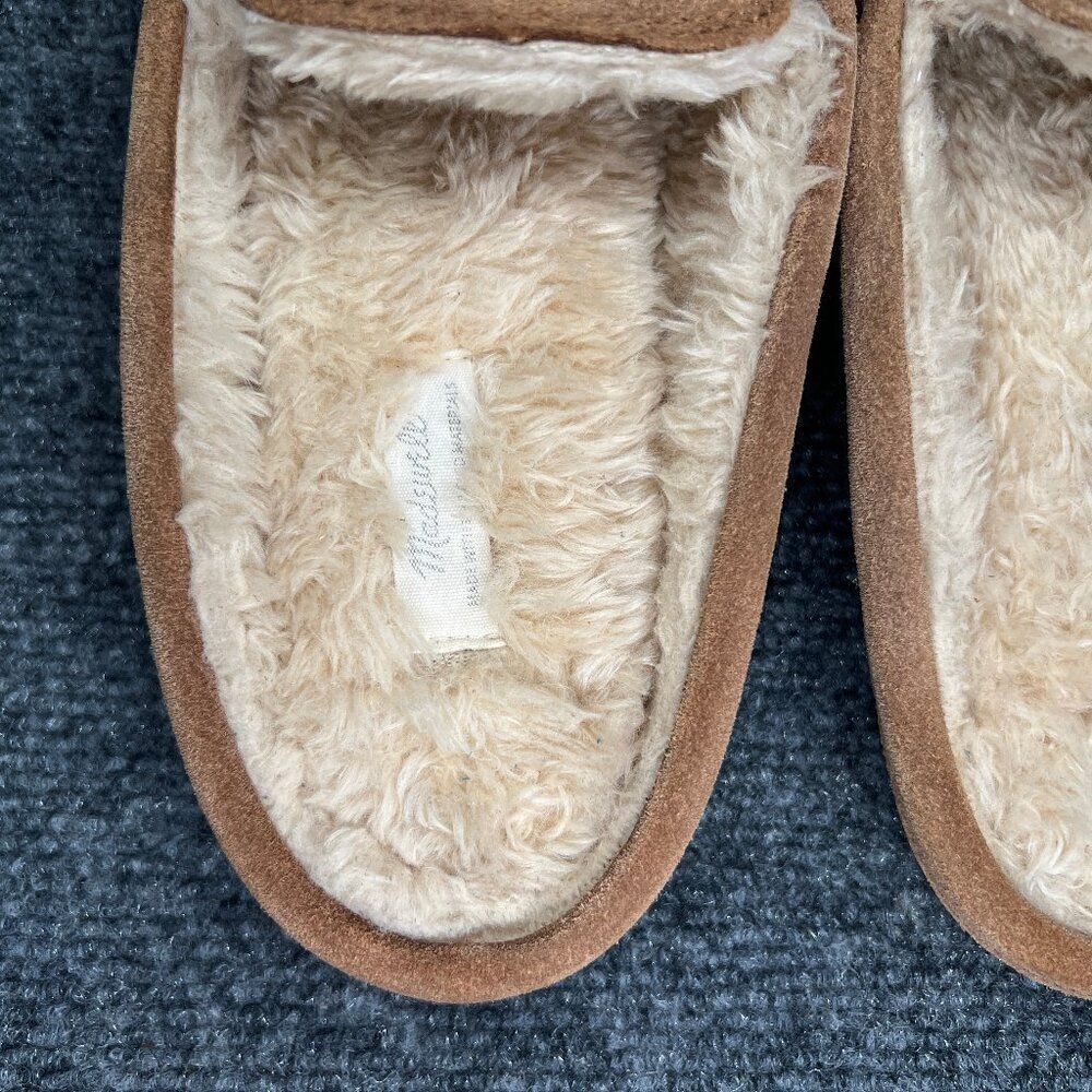 Madewell Moccasin Scuff Slippers Women's Size 10 Tan Suede Comfort Slip On Shoes - Picture 9 of 14